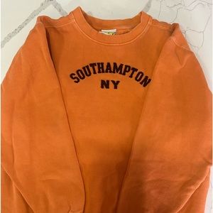 Kids Orange Southampton NY Pullover Sweatshirt